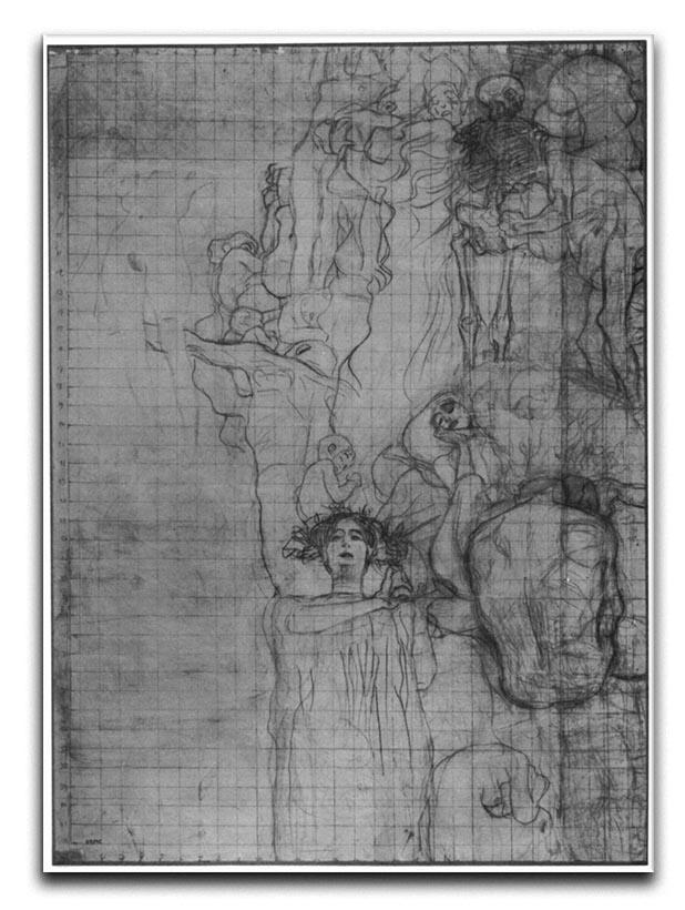 Sketch of Medicine by Klimt Canvas Print or Poster  - Canvas Art Rocks - 1