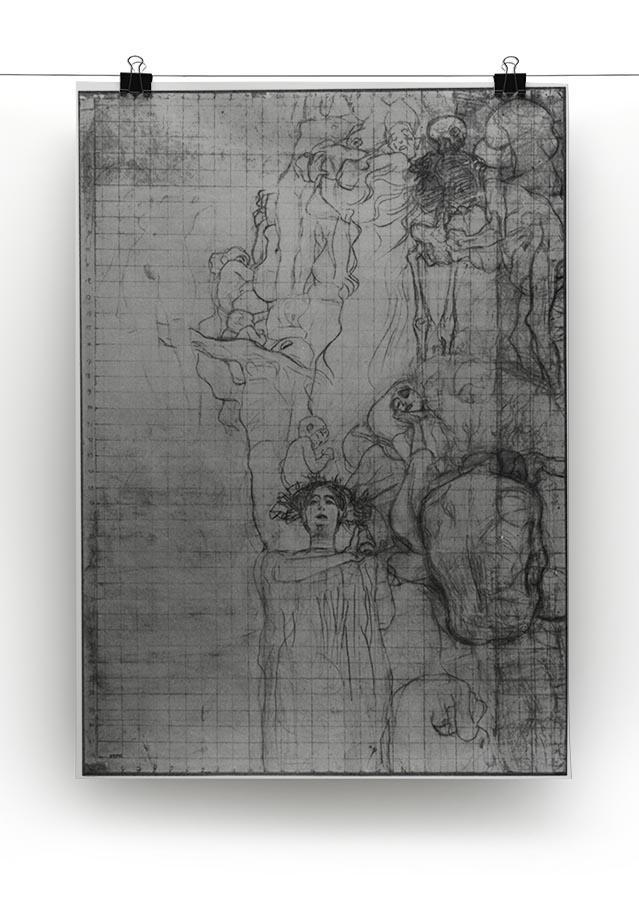Sketch of Medicine by Klimt Canvas Print or Poster - Canvas Art Rocks - 2
