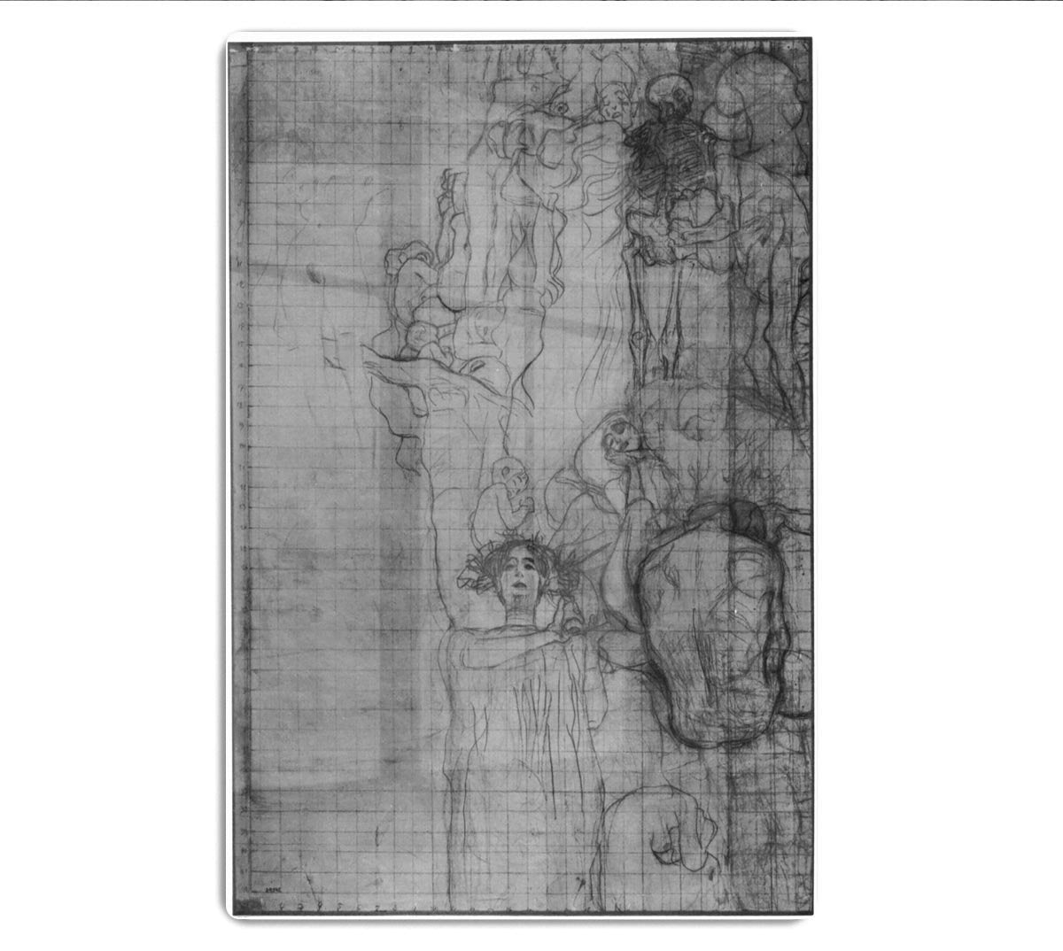 Sketch of Medicine by Klimt HD Metal Print