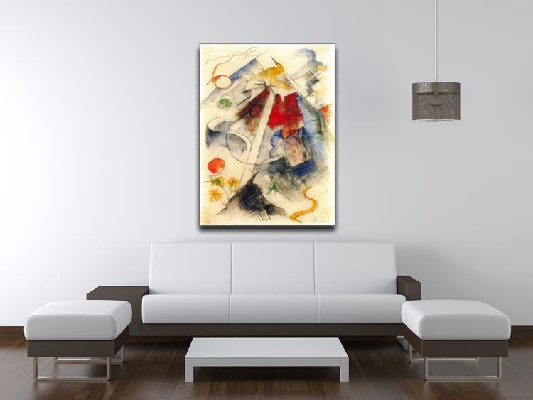 Sketch of the Brenner road 1 by Franz Marc Canvas Print or Poster - Canvas Art Rocks - 4