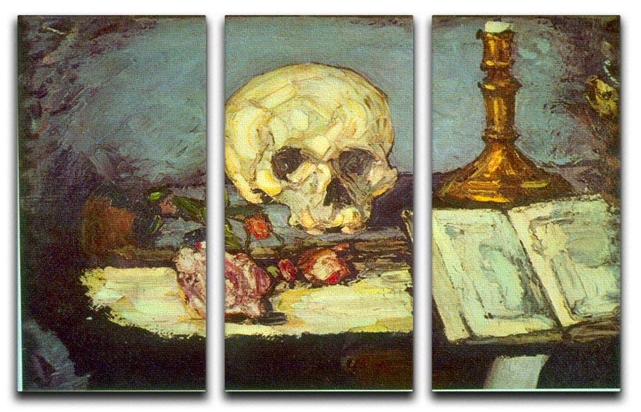 Skull by Degas 3 Split Panel Canvas Print - Canvas Art Rocks - 1