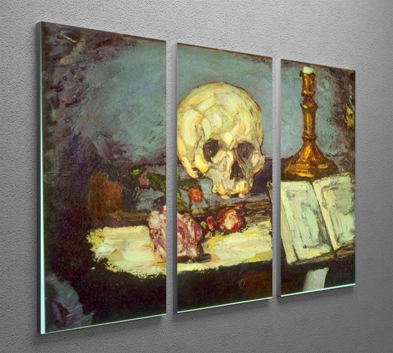 Skull by Degas 3 Split Panel Canvas Print - Canvas Art Rocks - 2