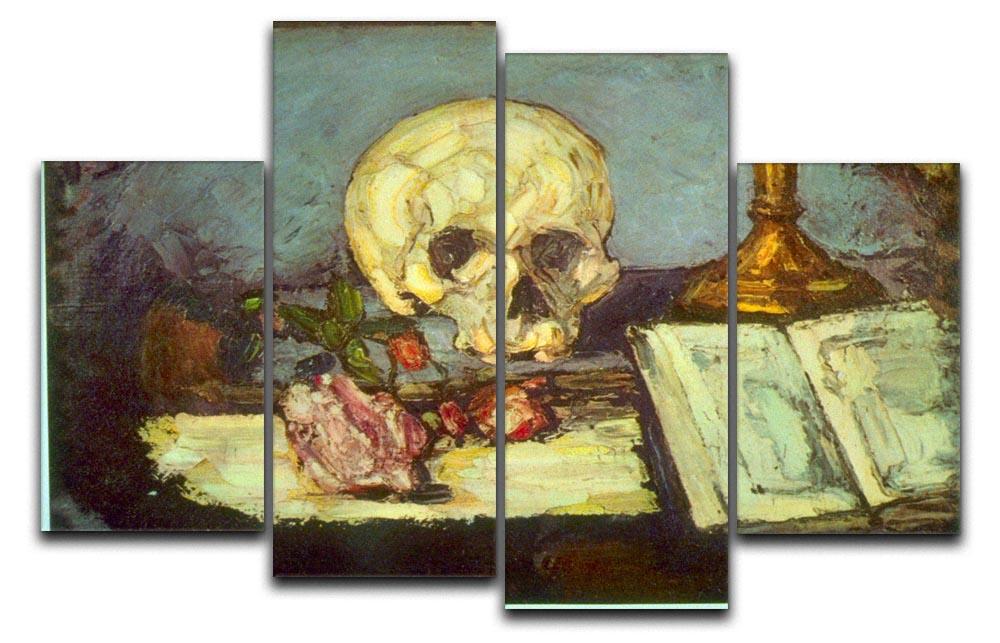 Skull by Degas 4 Split Panel Canvas - Canvas Art Rocks - 1