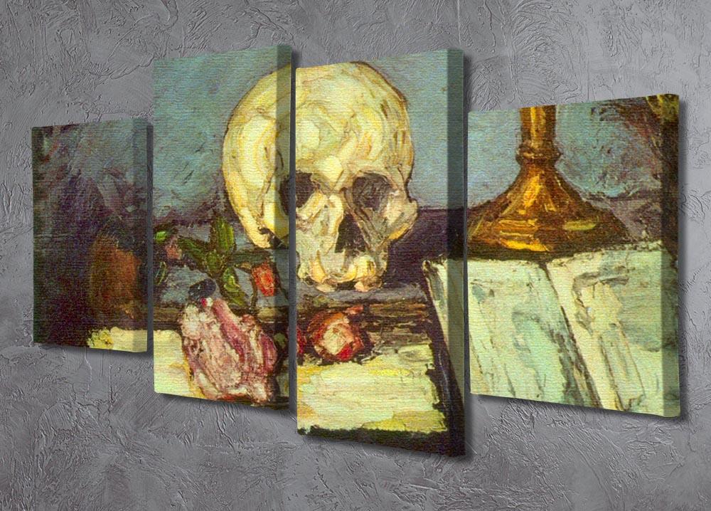 Skull by Degas 4 Split Panel Canvas - Canvas Art Rocks - 2