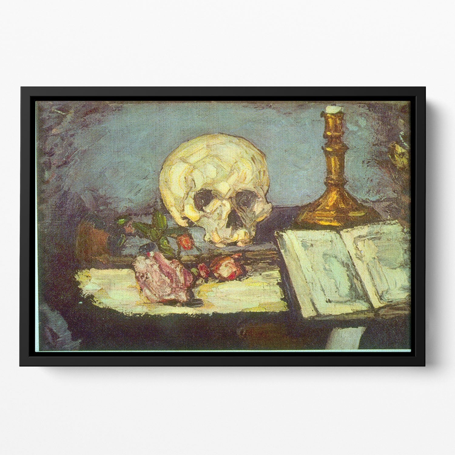 Skull by Degas Floating Framed Canvas