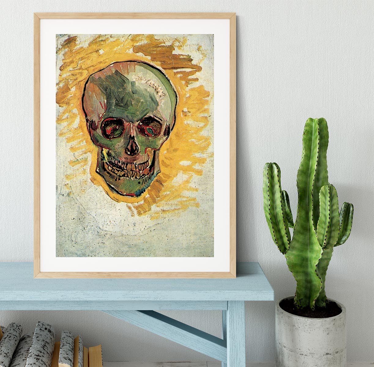 Skull by Van Gogh Framed Print - Canvas Art Rocks - 3
