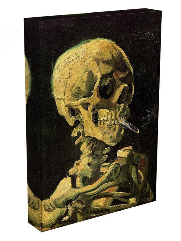 Skull with Burning Cigarette by Van Gogh Canvas Print & Poster - Canvas Art Rocks - 3