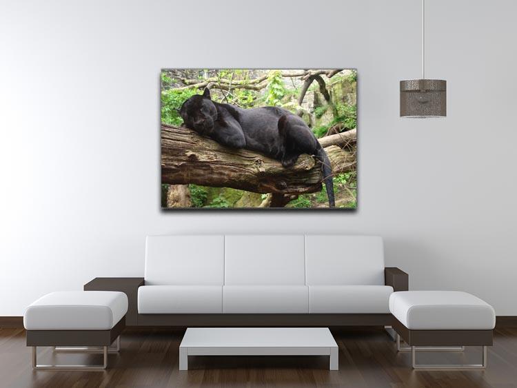 Sleeping black jaguar Canvas Print or Poster - Canvas Art Rocks - 4