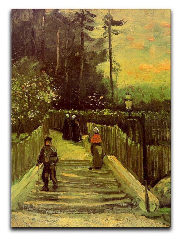 Sloping Path in Montmartre by Van Gogh Canvas Print & Poster  - Canvas Art Rocks - 1