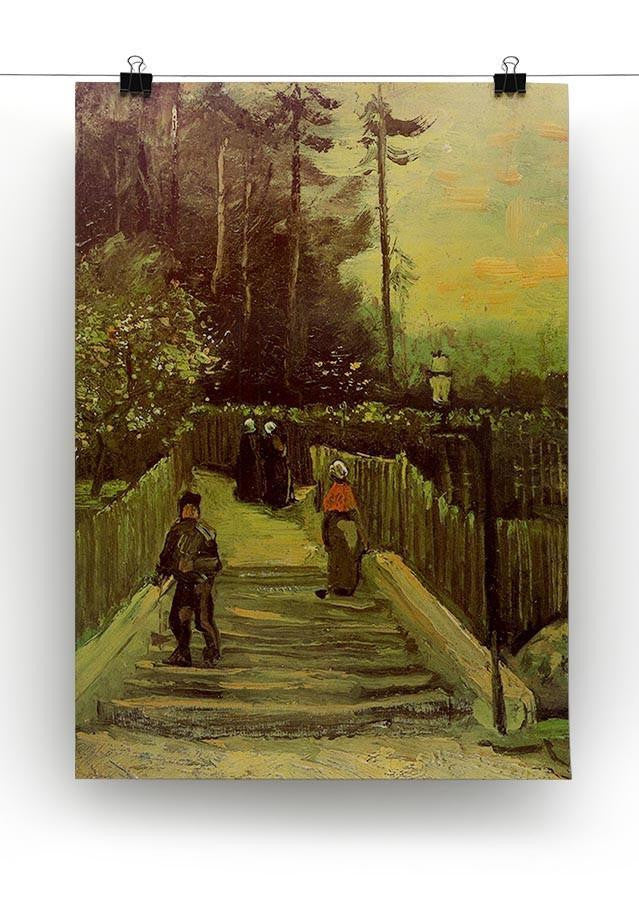 Sloping Path in Montmartre by Van Gogh Canvas Print & Poster - Canvas Art Rocks - 2
