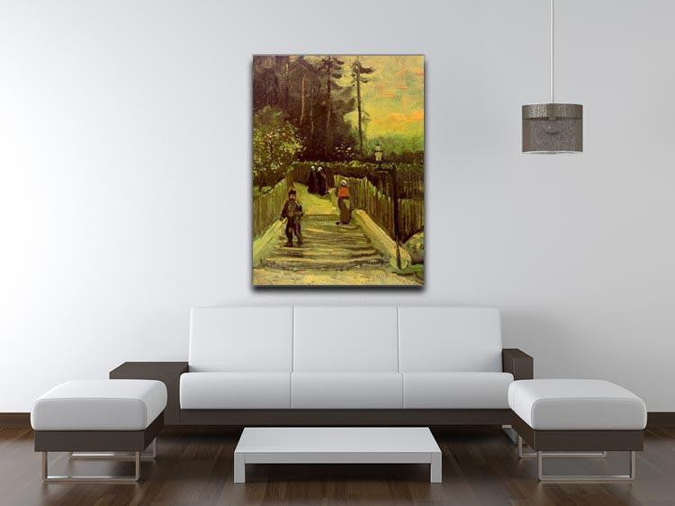 Sloping Path in Montmartre by Van Gogh Canvas Print & Poster - Canvas Art Rocks - 4