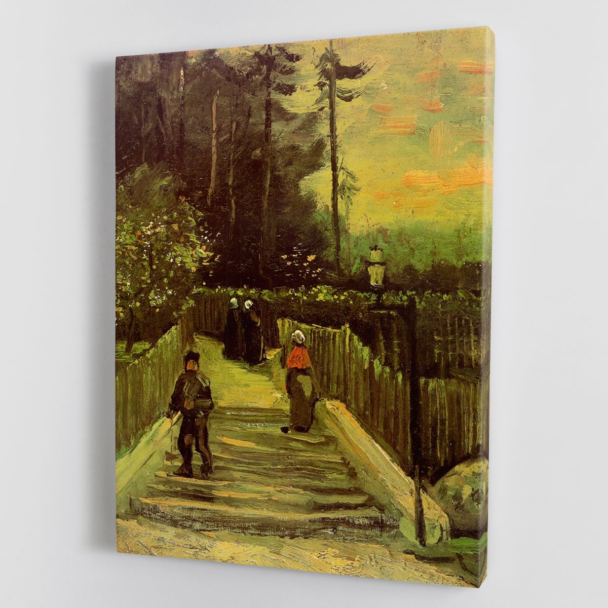 Sloping Path in Montmartre by Van Gogh Canvas Print or Poster