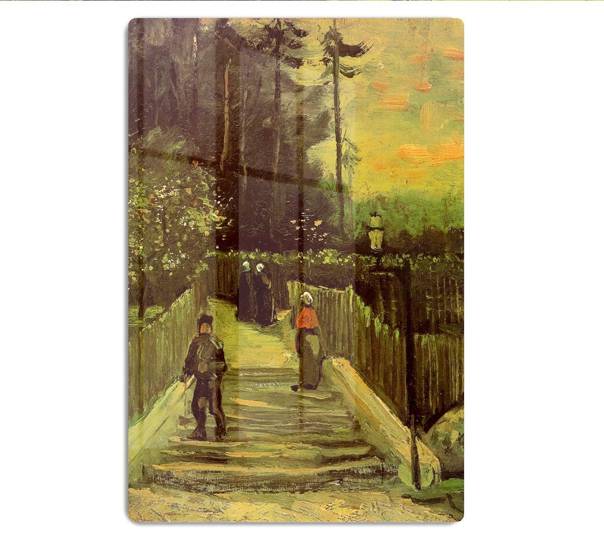 Sloping Path in Montmartre by Van Gogh HD Metal Print