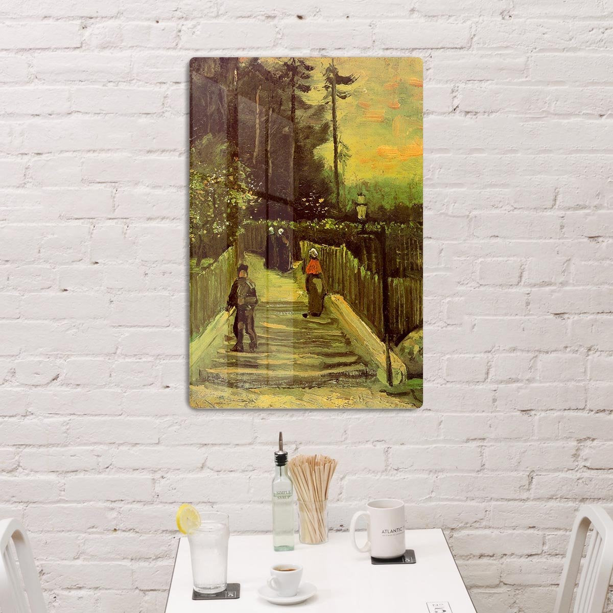 Sloping Path in Montmartre by Van Gogh HD Metal Print