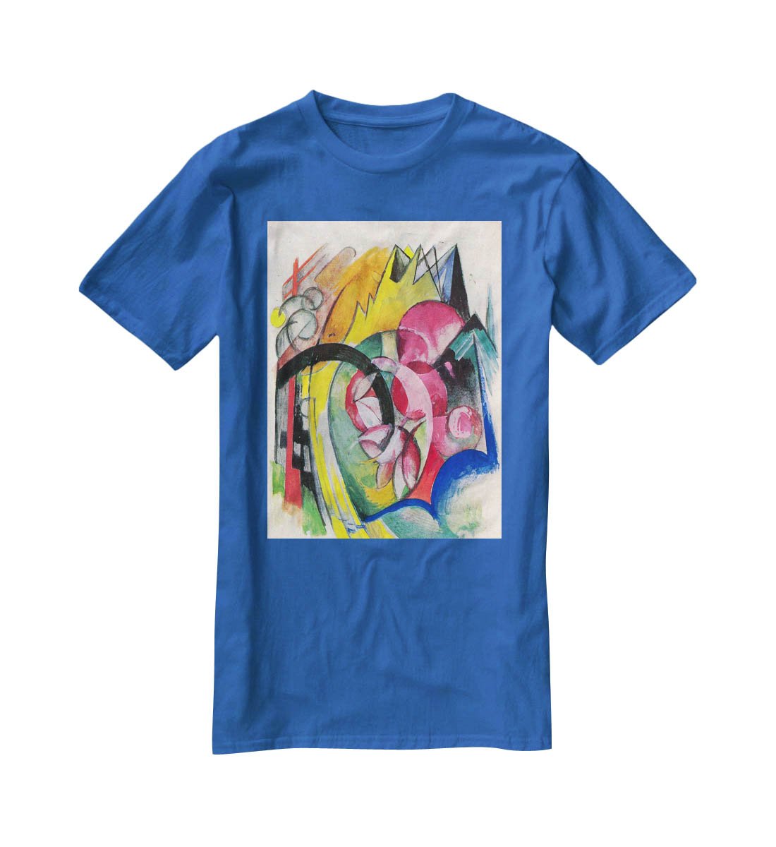 Small composition II by Franz Marc T-Shirt - Canvas Art Rocks - 2