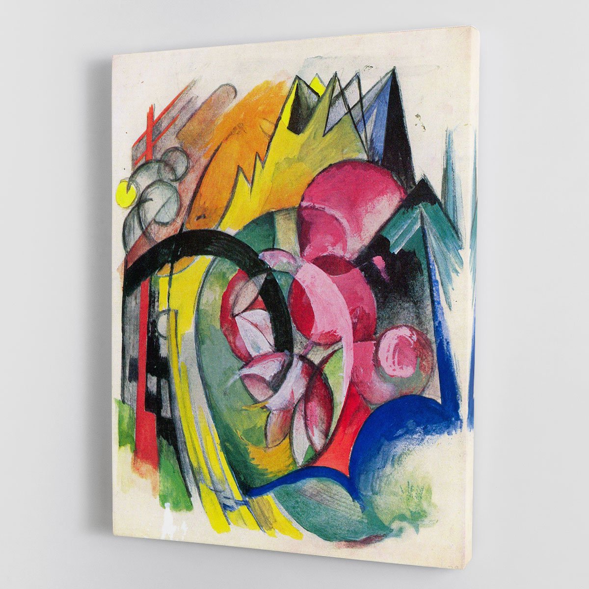 Small composition II by Franz Marc Canvas Print or Poster