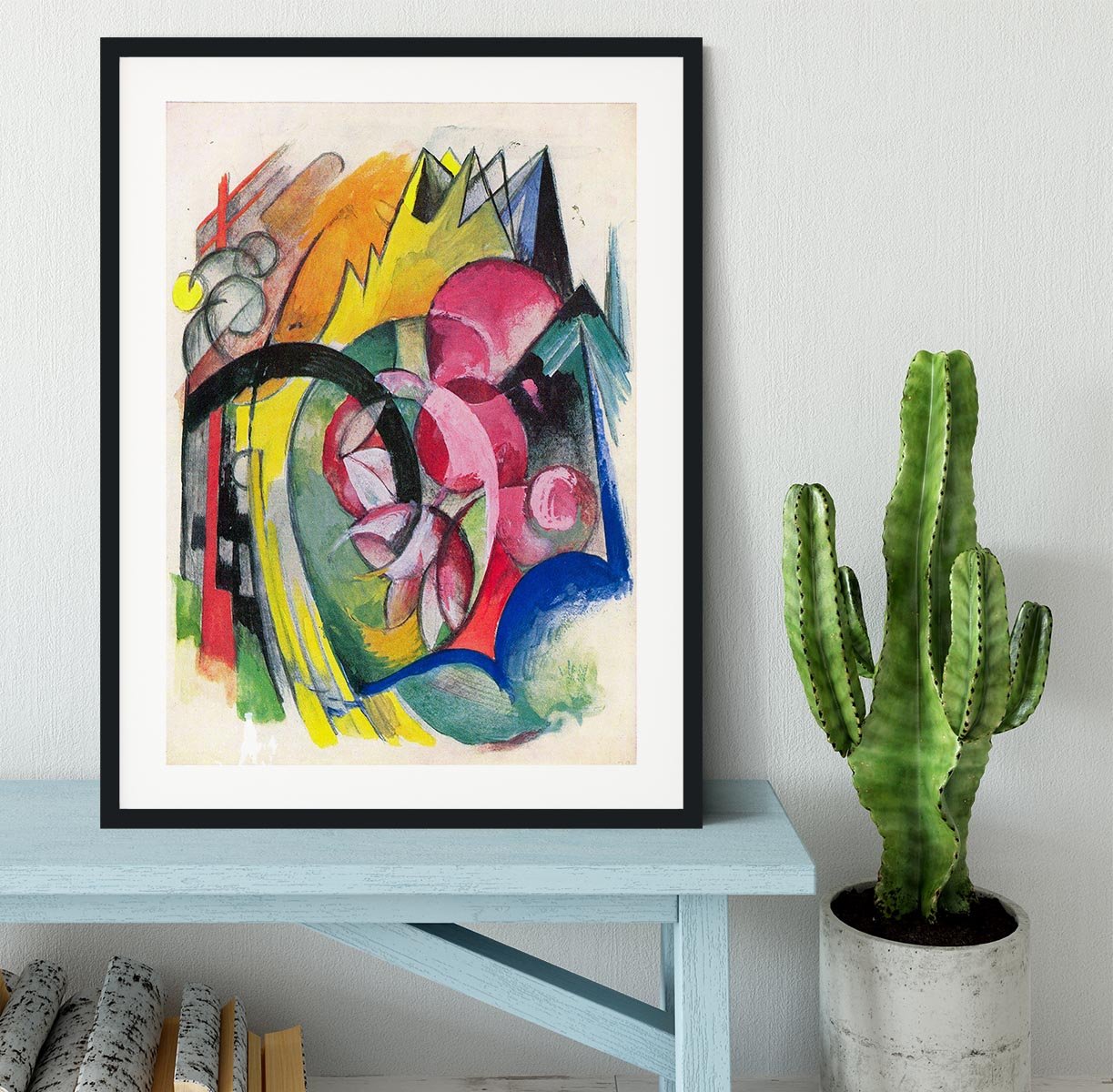 Small composition II by Franz Marc Framed Print - Canvas Art Rocks - 1