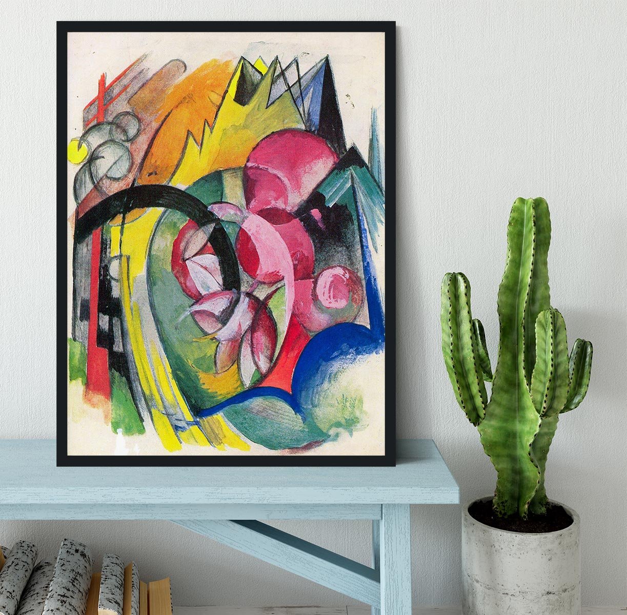 Small composition II by Franz Marc Framed Print - Canvas Art Rocks - 2