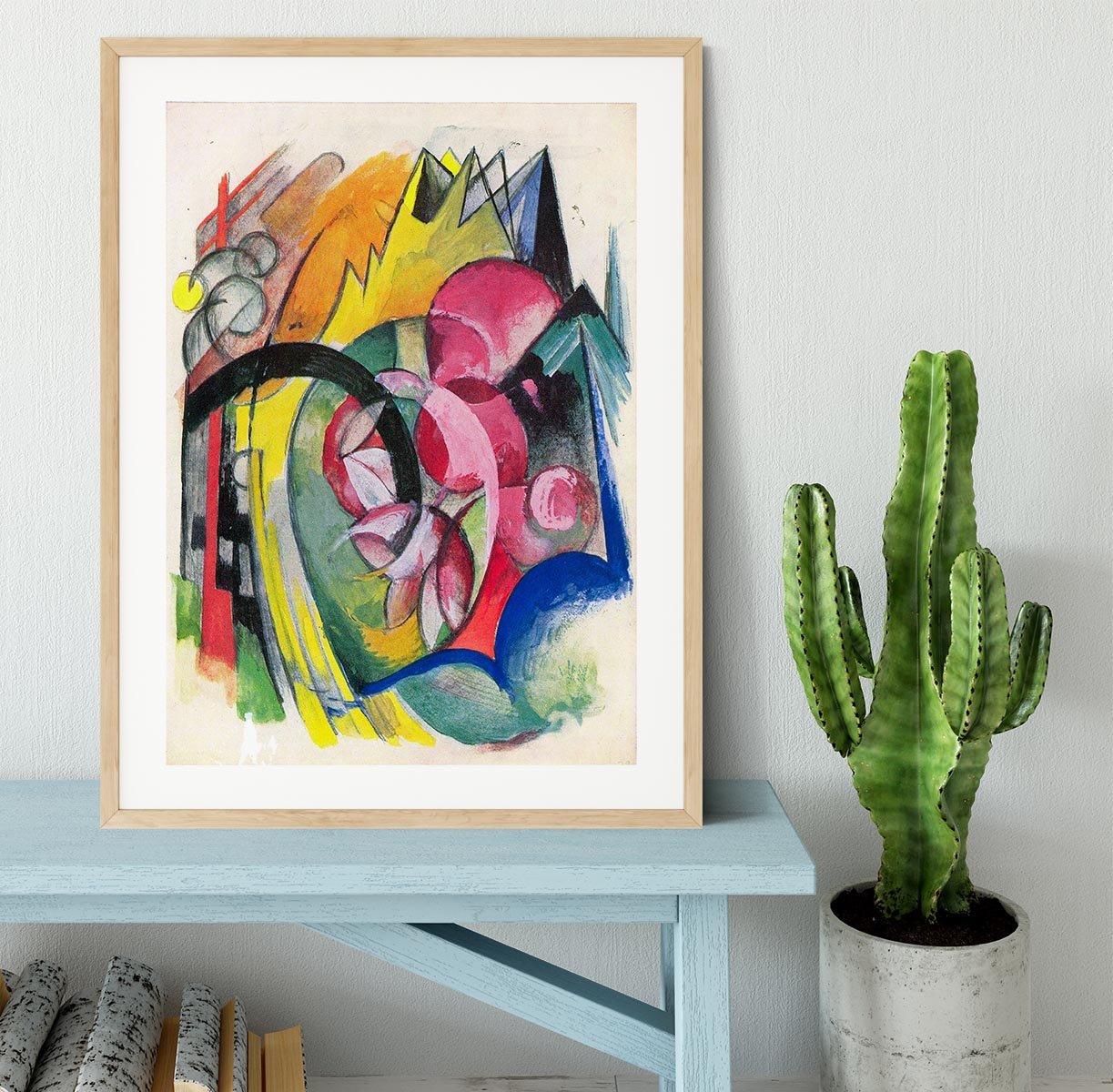 Small composition II by Franz Marc Framed Print - Canvas Art Rocks - 3
