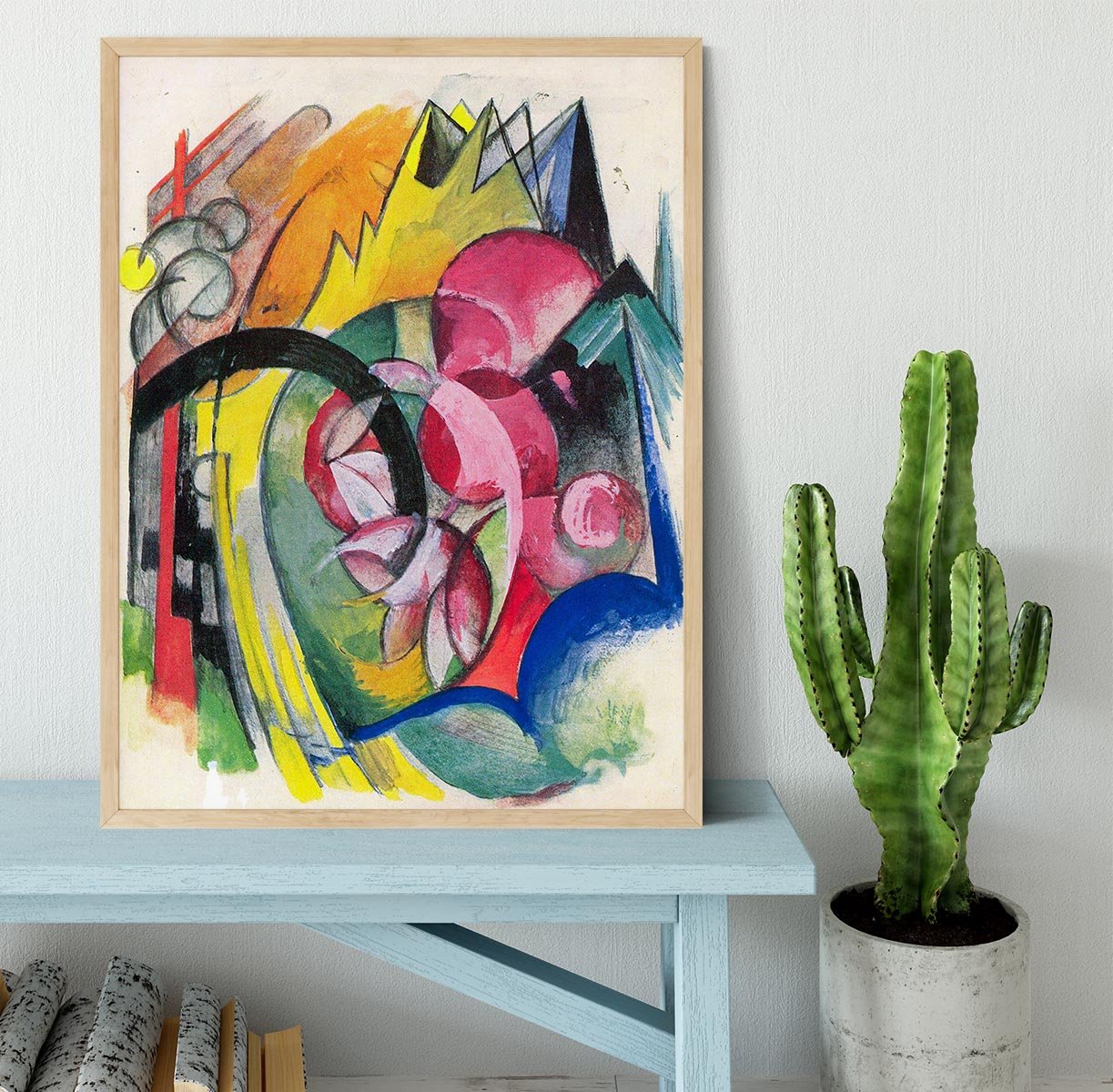 Small composition II by Franz Marc Framed Print - Canvas Art Rocks - 4