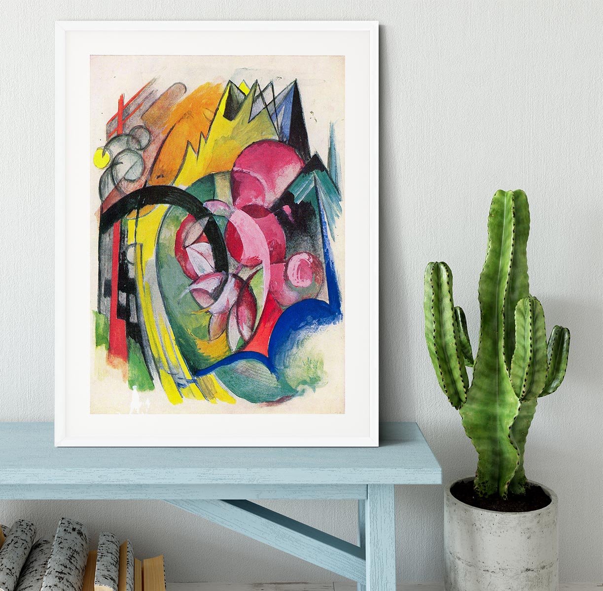 Small composition II by Franz Marc Framed Print - Canvas Art Rocks - 5