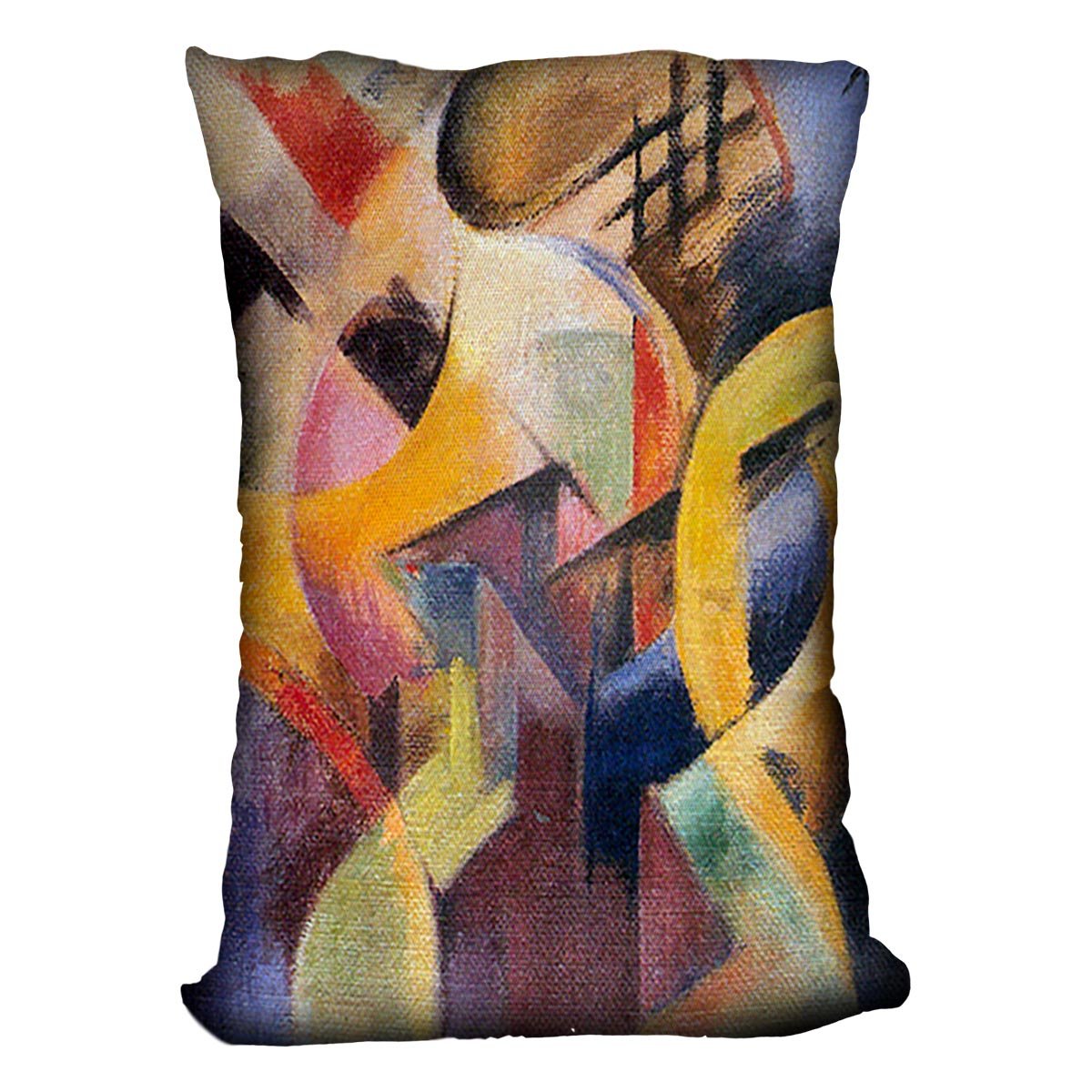 Small composition I by Franz Marc Throw Pillow