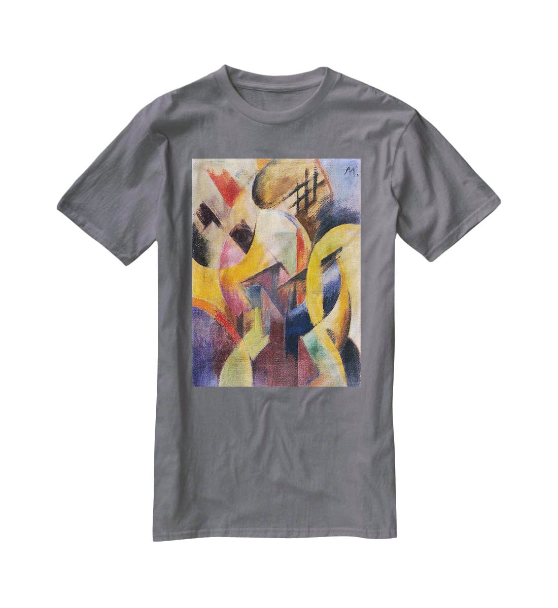 Small composition I by Franz Marc T-Shirt - Canvas Art Rocks - 3