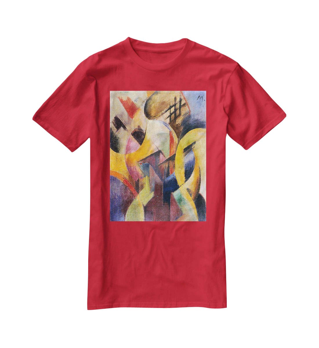 Small composition I by Franz Marc T-Shirt - Canvas Art Rocks - 4