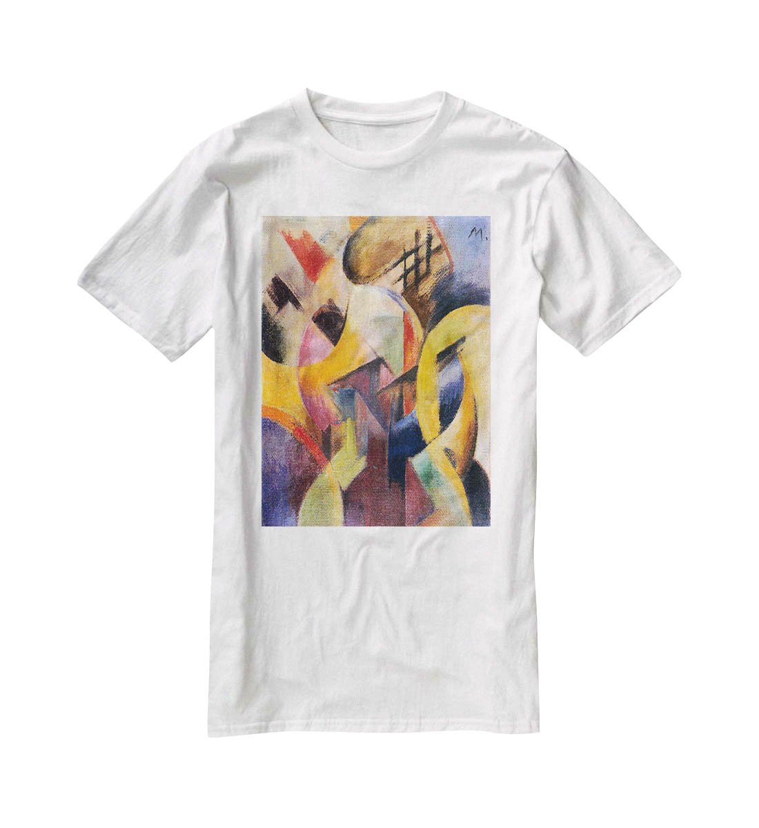 Small composition I by Franz Marc T-Shirt - Canvas Art Rocks - 5