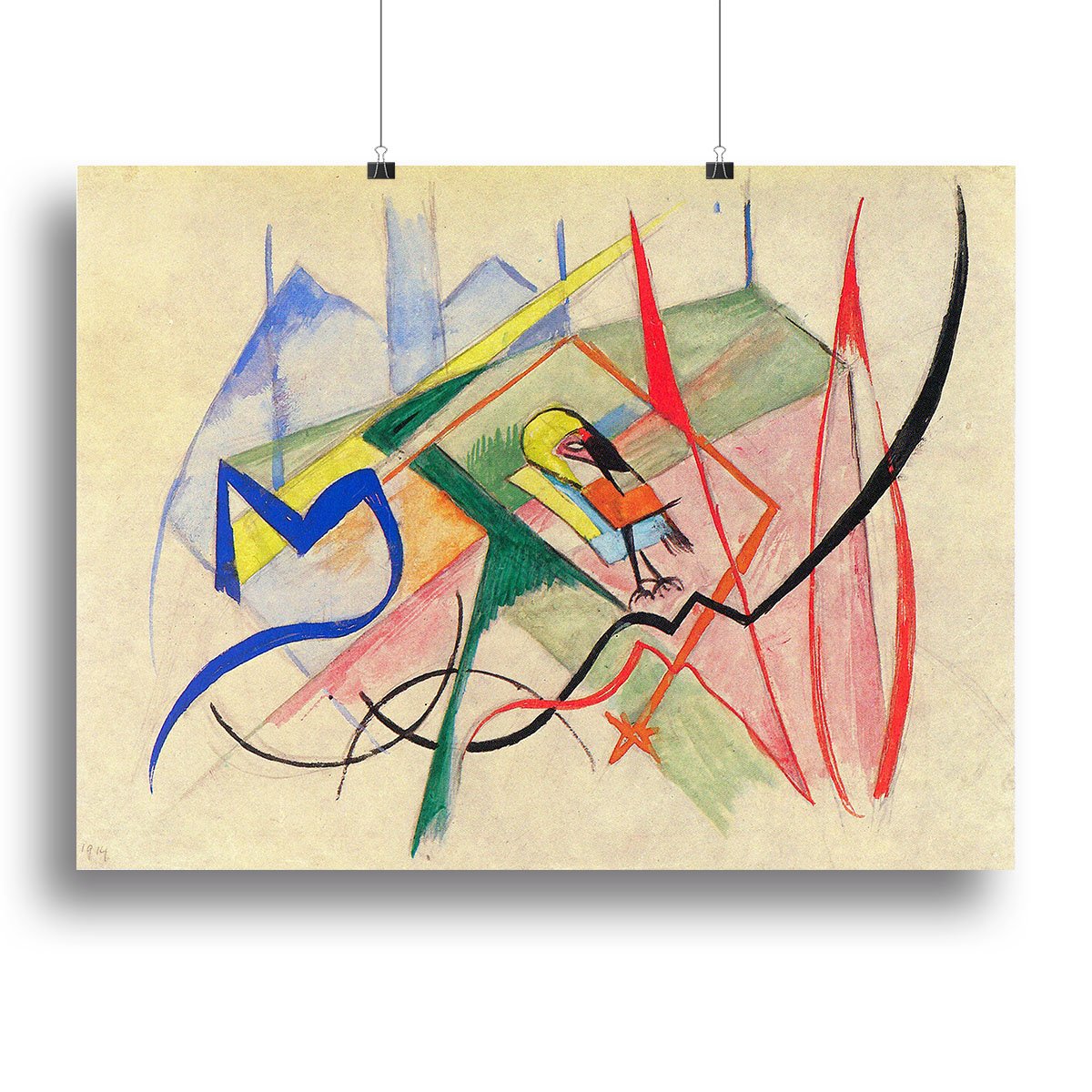 Small mythical creatures by Franz Marc Canvas Print or Poster