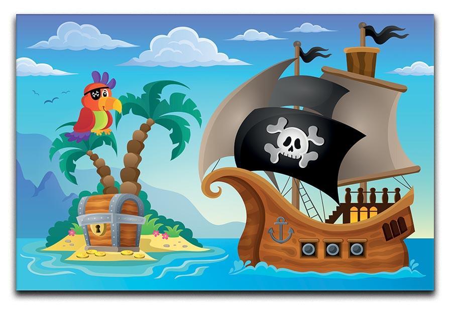 Small pirate island theme 2 Canvas Print or Poster  - Canvas Art Rocks - 1