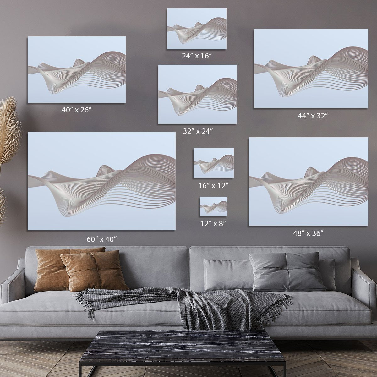 Smooth Lines Canvas Print or Poster