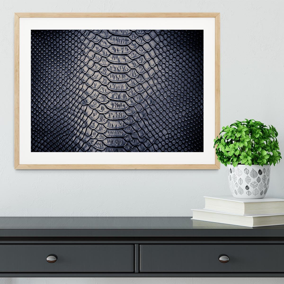 Snake skin texture Framed Print - Canvas Art Rocks - 3