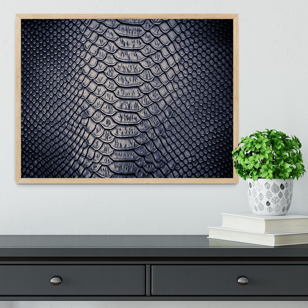 Snake skin texture Framed Print - Canvas Art Rocks - 4