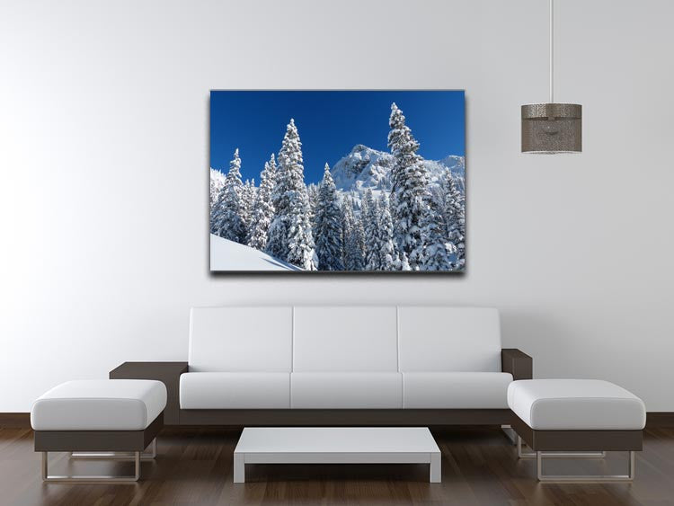 Snow Covered Trees Print - Canvas Art Rocks - 4
