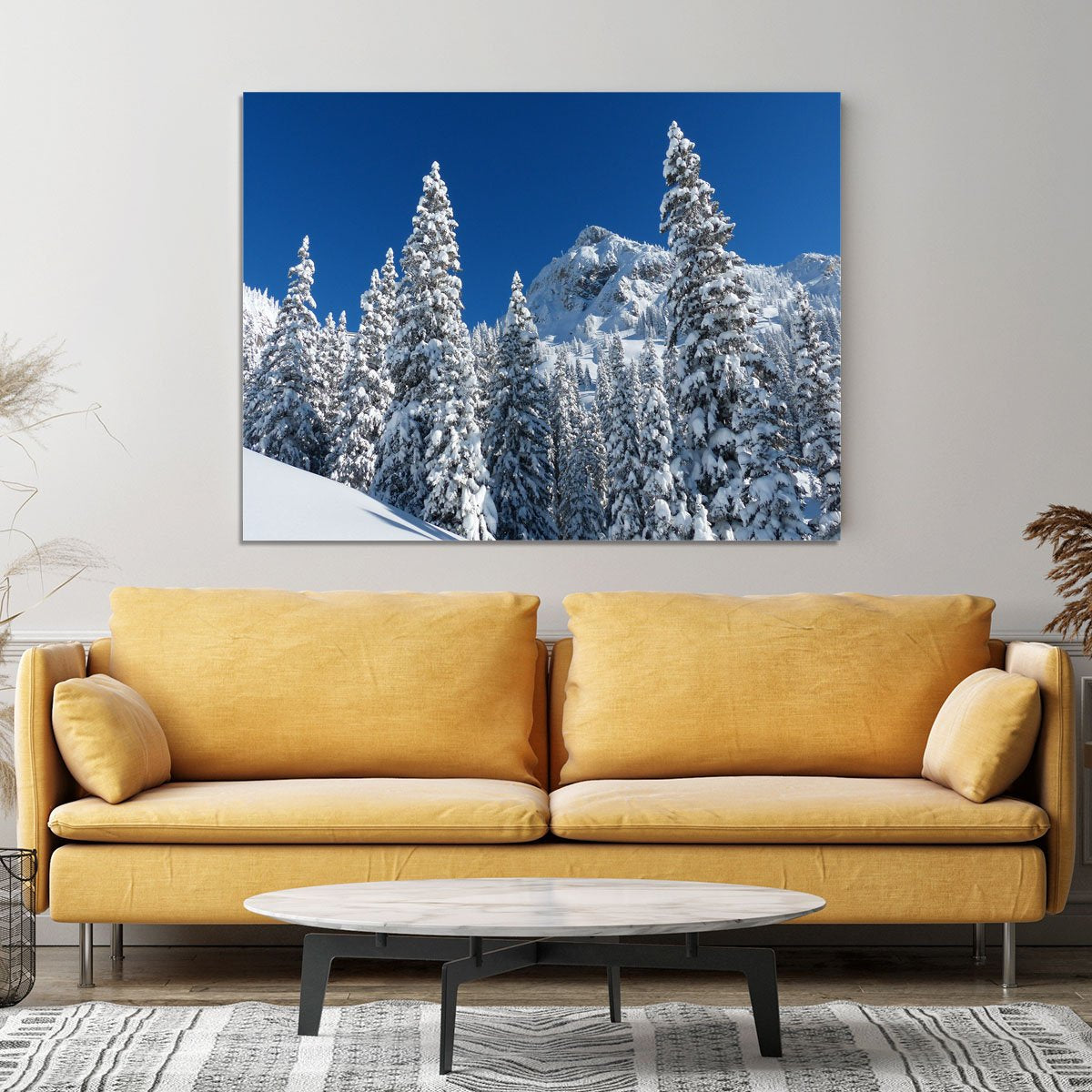 Snow Covered Trees Canvas Print or Poster