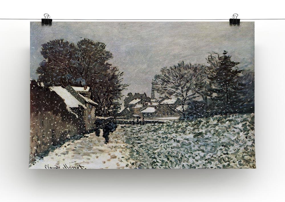 Snow at Argenteuil by Monet Canvas Print & Poster - Canvas Art Rocks - 2