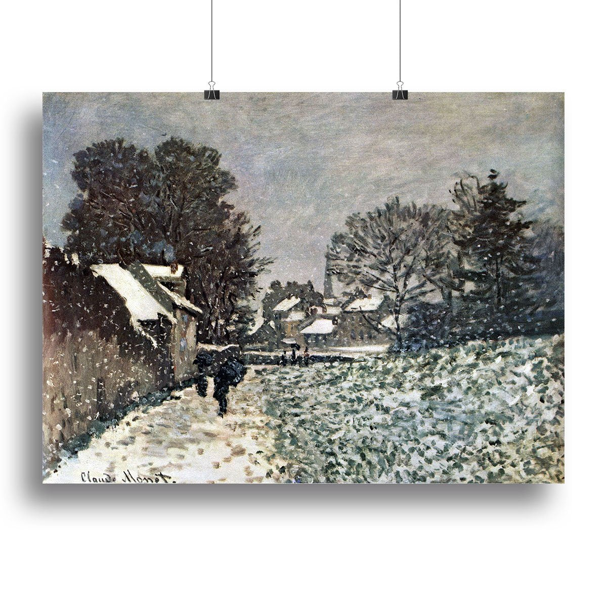 Snow at Argenteuil by Monet Canvas Print or Poster