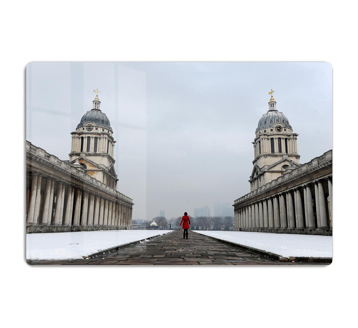 Snow in Greenwich HD Metal Print - Canvas Art Rocks - 1