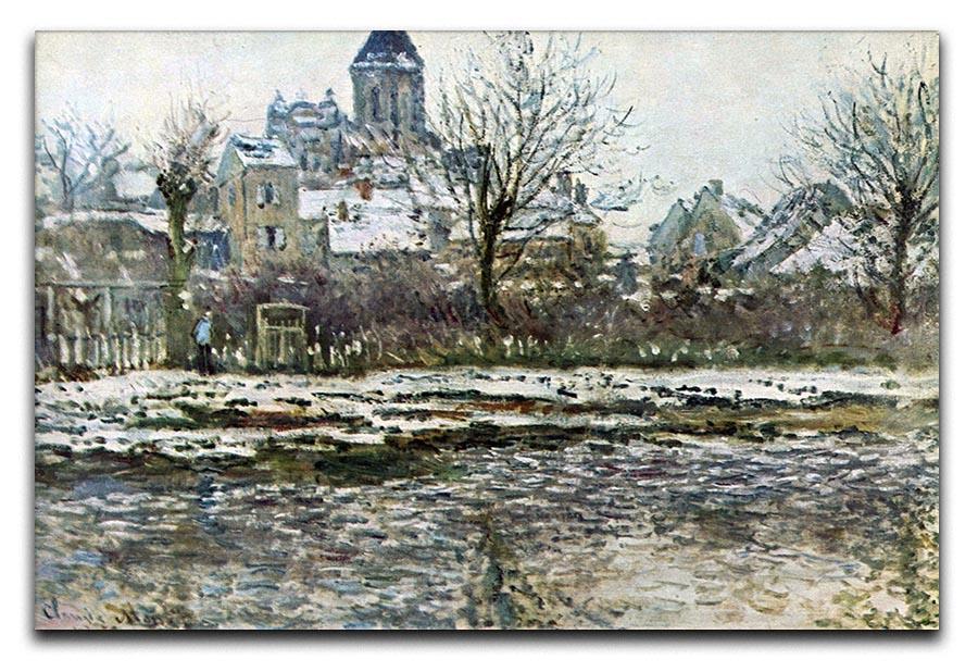 Snow in Vetheuil by Monet Canvas Print & Poster  - Canvas Art Rocks - 1