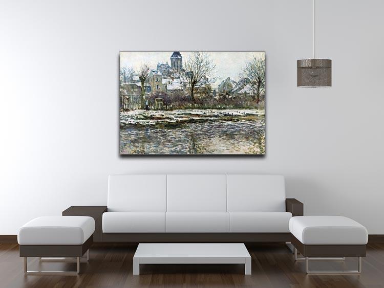 Snow in Vetheuil by Monet Canvas Print & Poster - Canvas Art Rocks - 4