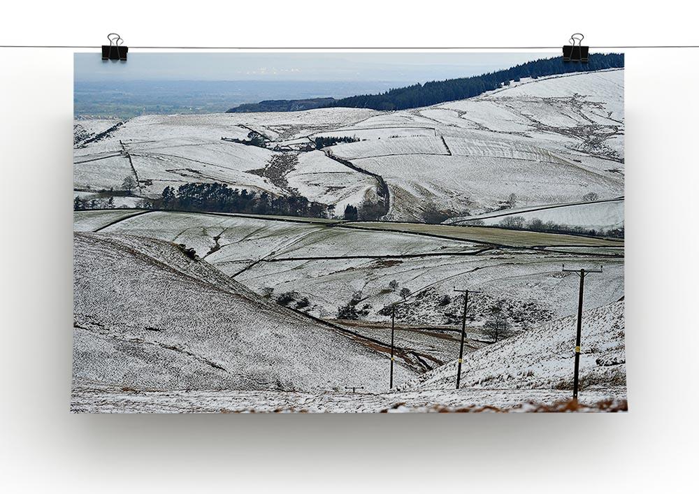 Snow in the Peak District Canvas Print or Poster - Canvas Art Rocks - 2