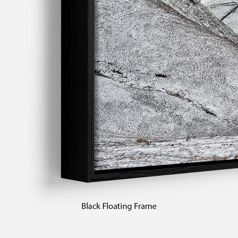 Snow in the Peak District Floating Frame Canvas - Canvas Art Rocks - 2