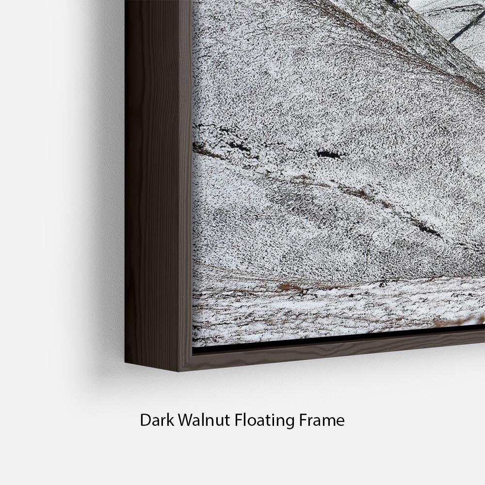 Snow in the Peak District Floating Frame Canvas - Canvas Art Rocks - 6
