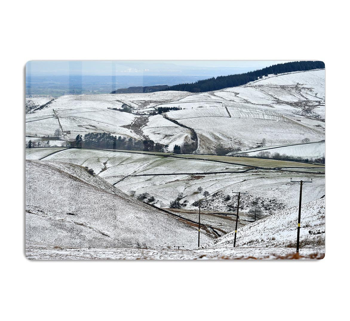 Snow in the Peak District HD Metal Print - Canvas Art Rocks - 1