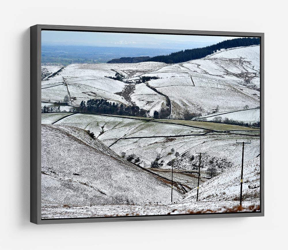 Snow in the Peak District HD Metal Print - Canvas Art Rocks - 9