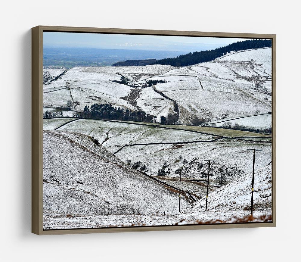 Snow in the Peak District HD Metal Print - Canvas Art Rocks - 10