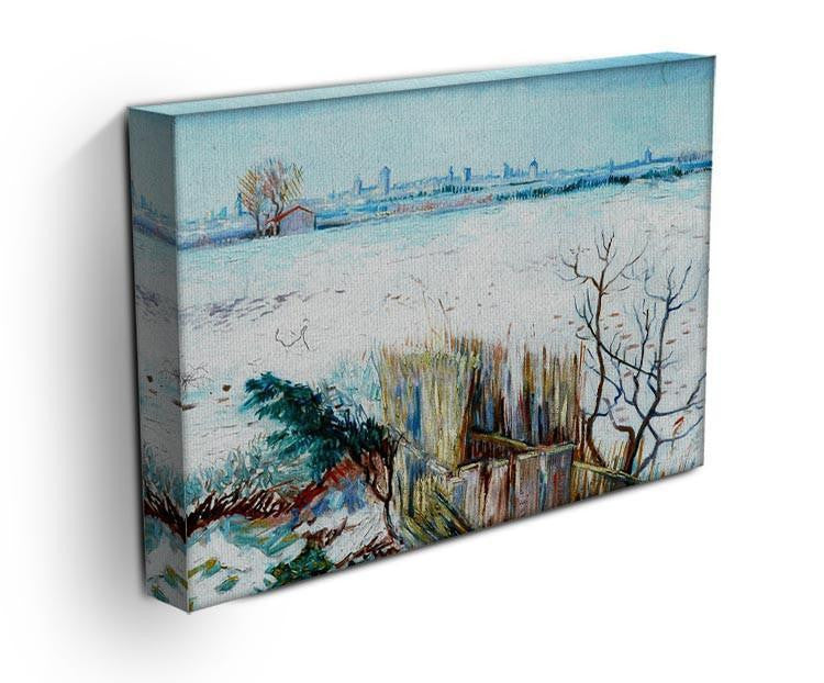 Snowy Landscape with Arles in the Background by Van Gogh Canvas Print & Poster - Canvas Art Rocks - 3