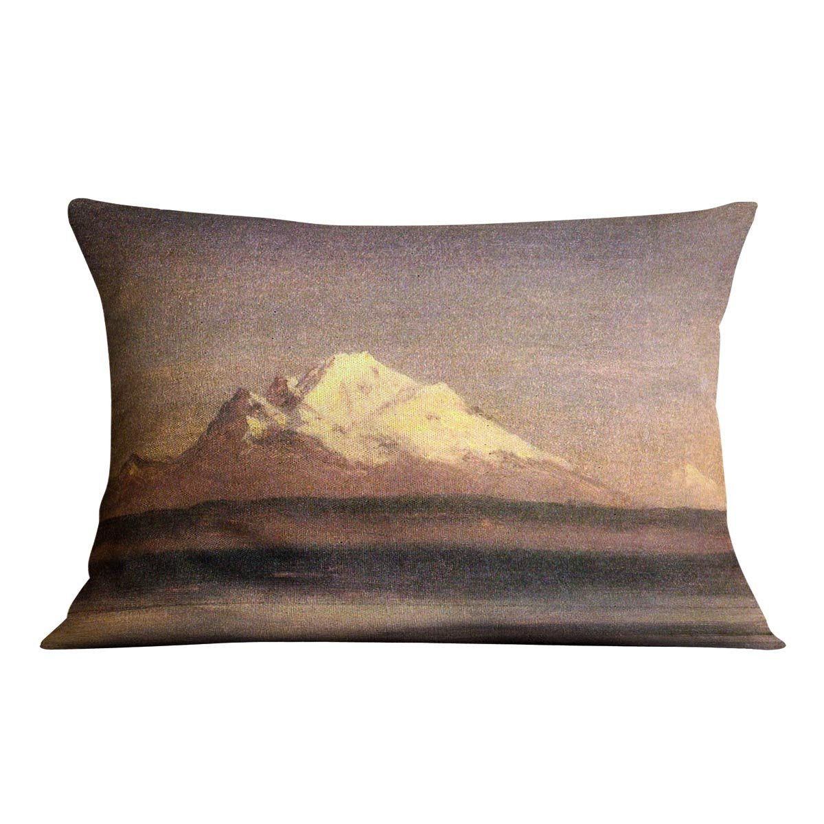 Snowy Mountains in the Pacific Northwest 2 by Bierstadt Cushion - Canvas Art Rocks - 4