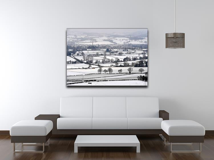 Snowy fields of Wales Canvas Print or Poster - Canvas Art Rocks - 4